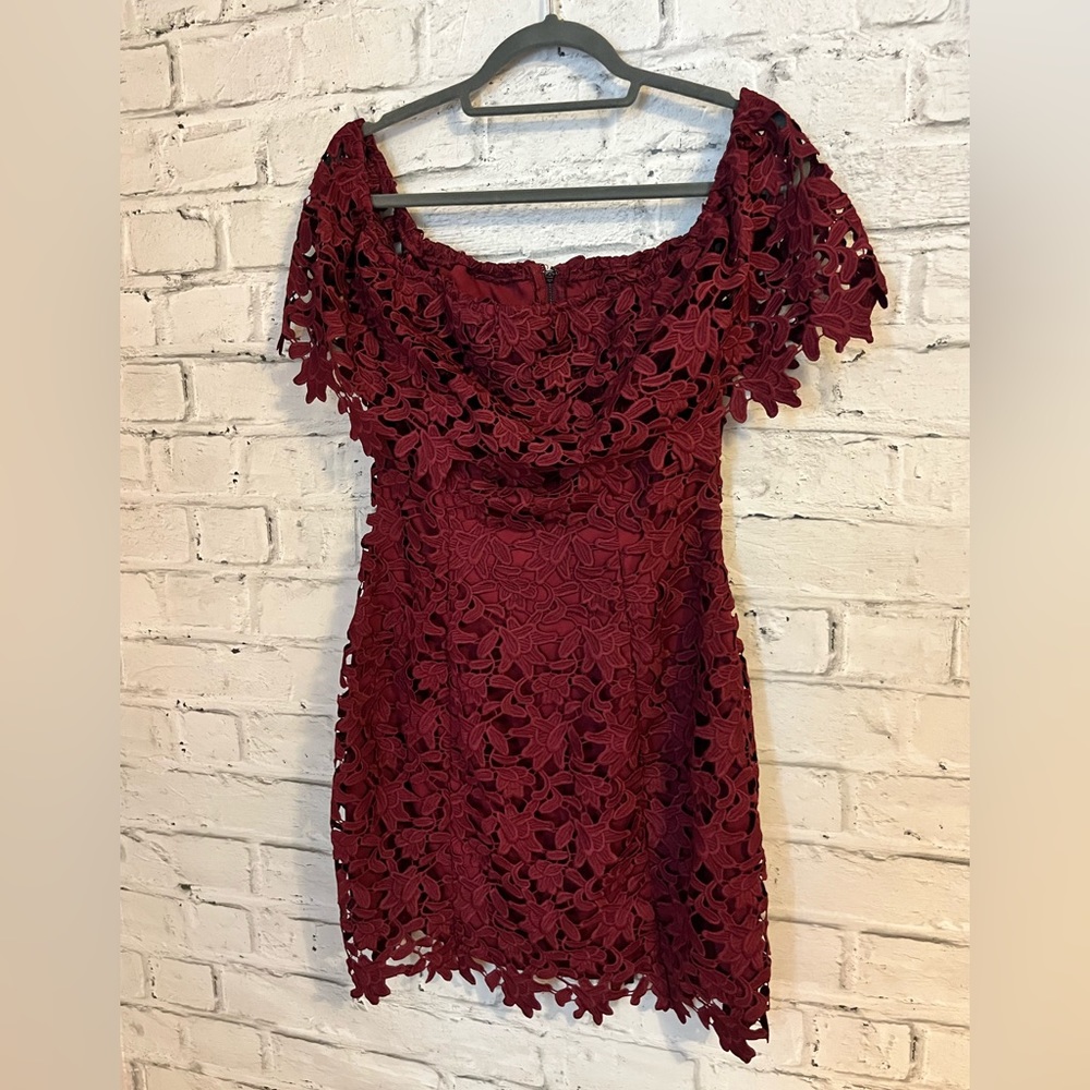 Burgundy dress unworn